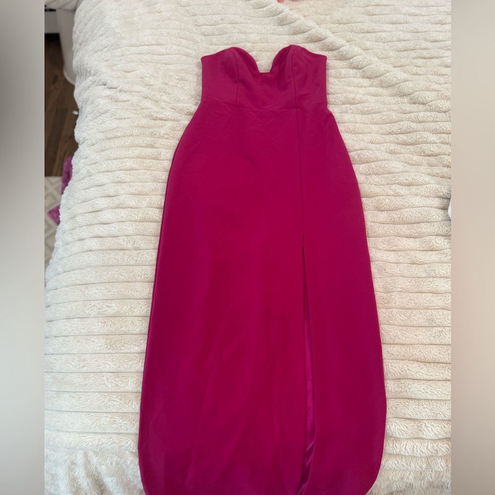 Elegant Strapless Pink Gown Nicole Miller